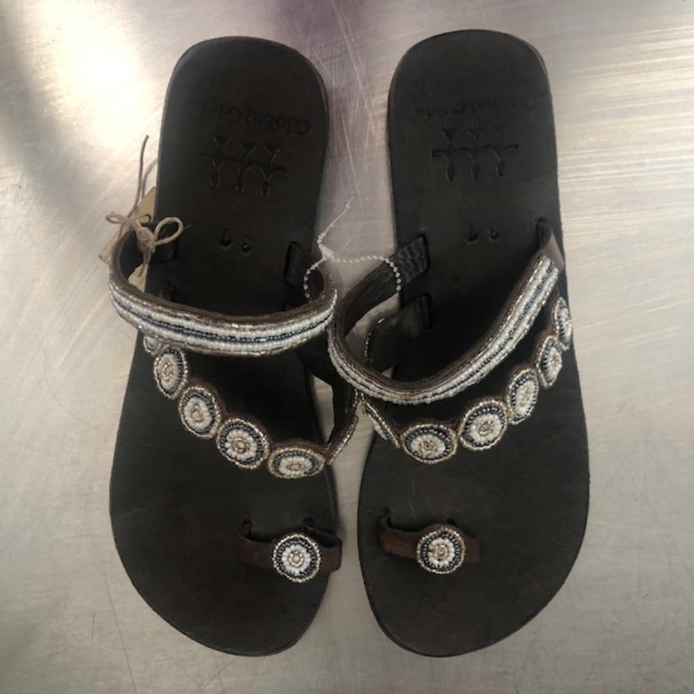 Global Girls sandals hand made in Kenya! New with tags from Sundance